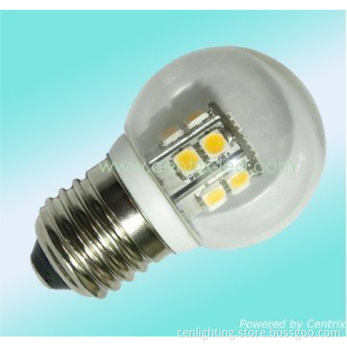 E27 / E26 5050 SMD LED LAMP / BALL SHAPE WITH COVER